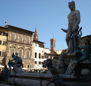 Фигура Нептуна на площади Флоренции