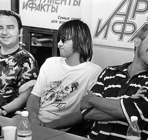 Лидеры группы "Чайф", "Сплин", "Машина времени"  в рекламном туре в Н.Новгороде