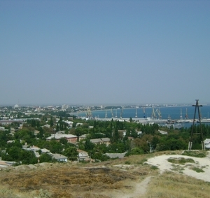 Вид на Феодосию с холма Митридат