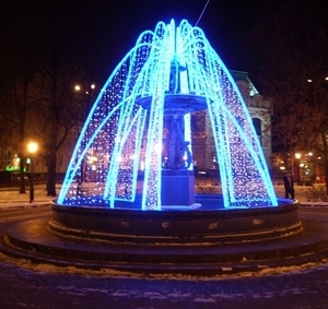 Фонтан на площади Минина