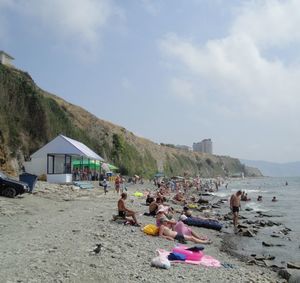 Галечный пляж в Анапе