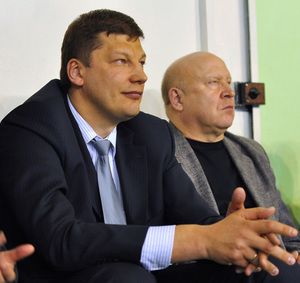 Генеральный менеджер «НН» Сергей Панов и губернатор Валерий Шанцев