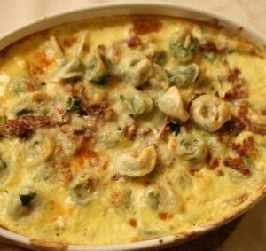 Кухня Юга Италии - тортеллини с цукини и сыром моцарелла