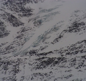 Ледник на горе Чегет