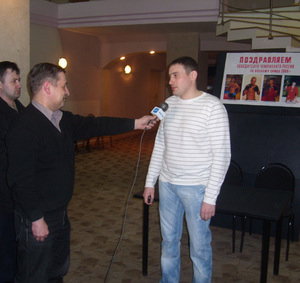 Тренер нижегородской команды по самбо Алексей Чугреев отвечает на вопросы журналистов