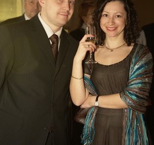 Максим Ларин директор по маркетингу ТМ «Мишель» с супругой
