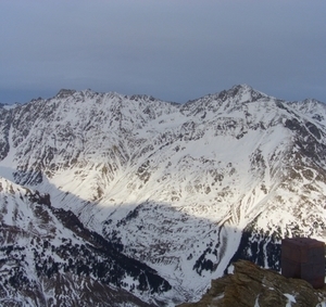 Панорама с горы Чегет