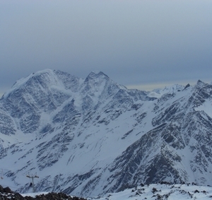Панорама с горы Эльбрус