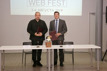 Глеб Никитин и Антон Калинкин подписали соглашение о сотрудничестве в проведении международного фестиваля веб-сериалов &quot;REALIST WEBFEST&quot;