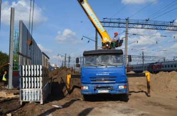 ГЖД начала строительство шумозащитных экранов в Ижевске