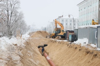 Строительство ливневки началось в центре Дзержинска