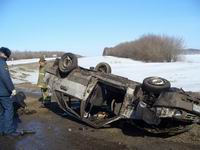 В Нижегородской области нетрезвый водитель совершил опрокидывание в кювет, пострадали четыре человека