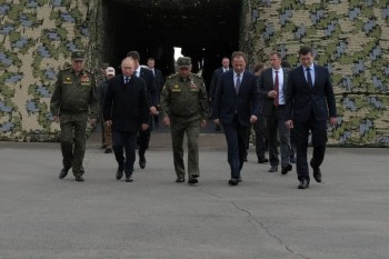 Владимир Путин посетил полигон Мулино в Нижегородской области 