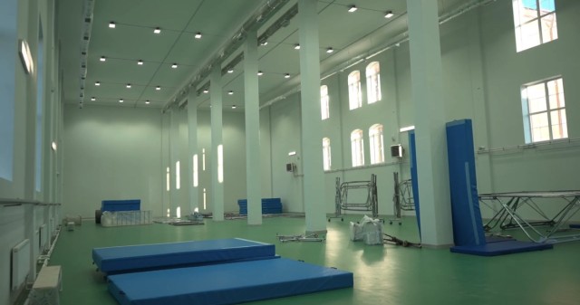 Батутный зал обновили в спортшколе олимпийского резерва Оренбуржья