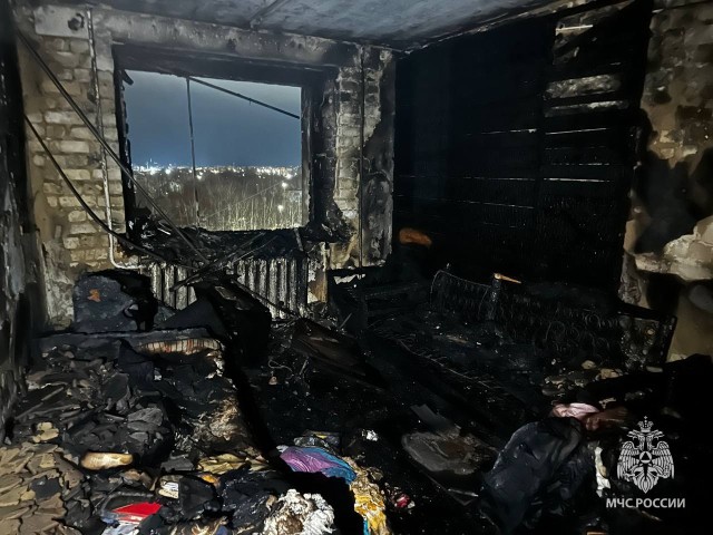 Женщина погибла на пожаре в арзамасском общежитии