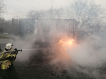 ГАЗель сгорела в Нижнем Новгороде