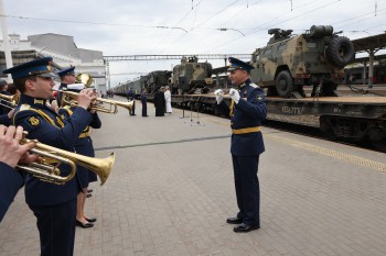 Тематический поезд Минобороны РФ "Сила в правде" прибыл в Нижний Новгород