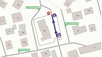 Одностороннее движение введут на ул. Проломной в Нижнем Новгороде