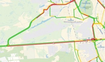 Дорожные работы на Московском шоссе привели к многокилометровой пробке на въезд в Нижний Новгород