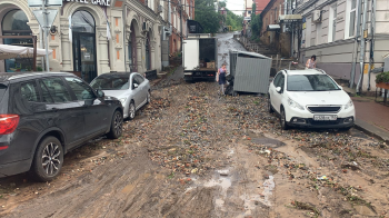 Последствия схода селевого потока на Почтовом съезде в Нижнем Новгороде устранены
