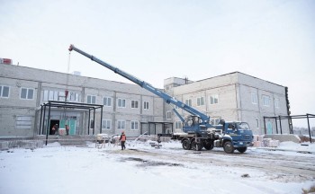 Готовность поликлиники на ул. Шигаева в Ульяновске достигла 65%