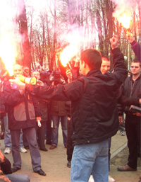 Сотрудники ОВД пресекли попытку проведения несанкционированного митинга на пл.Свободы в Н.Новгороде