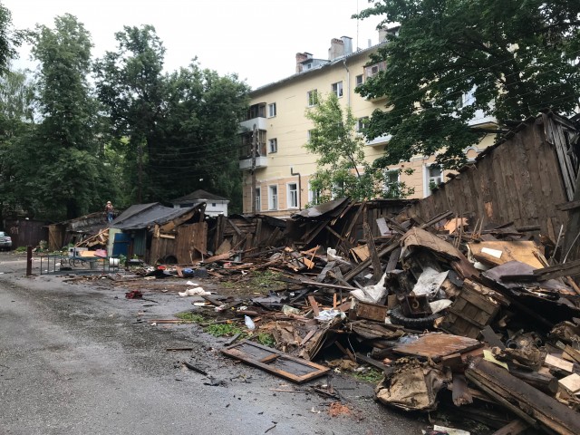 Ветхие сараи в центре Нижнего Новгорода снесут по просьбе жителей