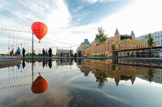  Подъёмы на воздушных шарах стартовали на Нижегородской ярмарке