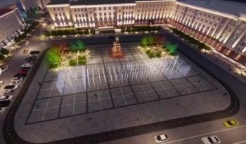 Поющий фонтан заменит парковку на Советской площади в Уфе