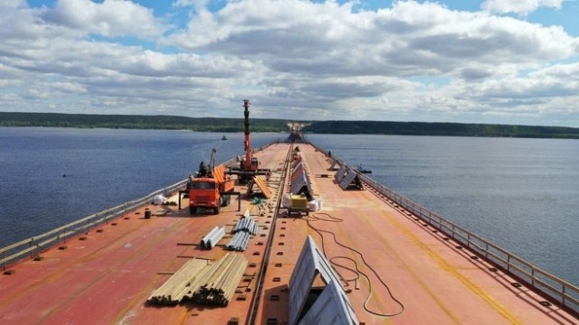 Мост через Волгу на трассе М-12 в Татарстане планируется начать асфальтировать в сентябре