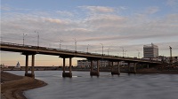 Начат первый этап реконструкции Московского моста в г. Чебоксары