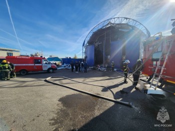 Пожар в яхт-клубе &quot;Марин-юг&quot; произошёл в Нижнем Новгороде