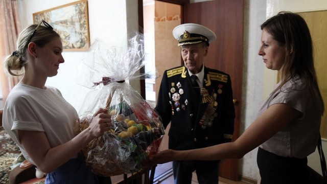 Ветеранов-моряков чествуют в Нижнем Новгороде