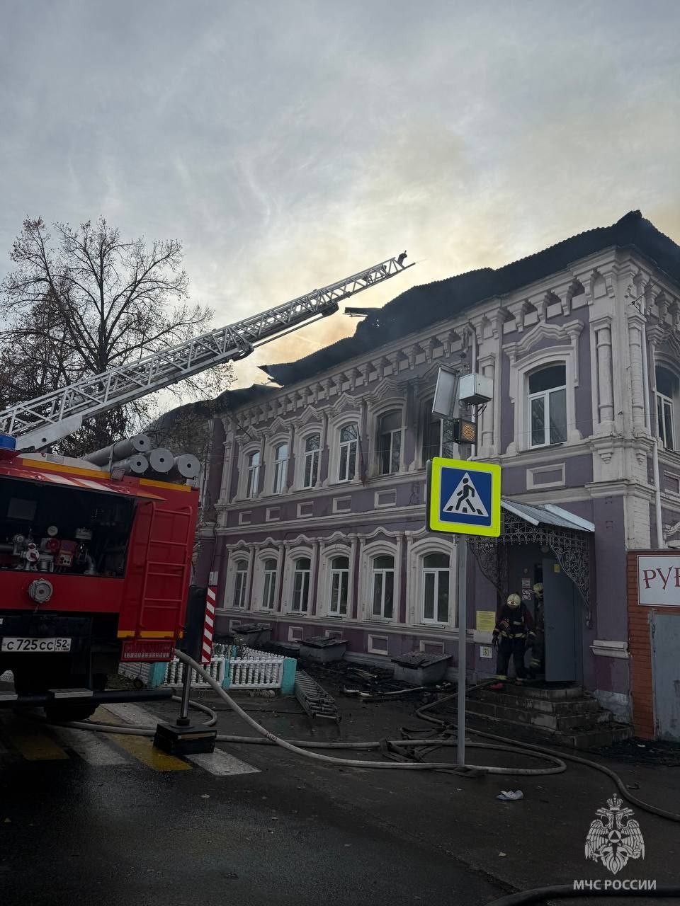 Пожар на ОКН в Большемурашкинском округе ликвидирован