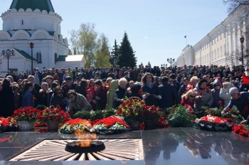 Посвященное Дню Победы торжественное мероприятие прошло в центре Нижнего Новгорода 5 мая