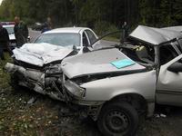 В Нижегородской области в результате столкновения двух автомобилей 1 человек погиб, двое пострадали