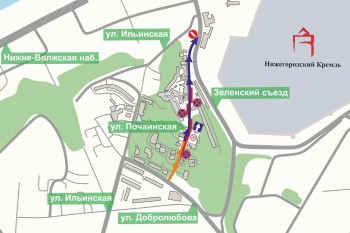 Одностороннее движение введут на участке улицы Почаинской в Нижнем Новгороде