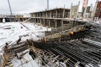 Второй этаж стадиона "Нижний Новгород" к ЧМ по футболу - 2018 построен на 42%