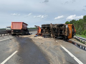 Перекрытое из-за ДТП движение транспорта на обходе Нижнего Новгорода возобновлено