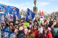 В Н.Новгороде более 10 тыс. человек приняли участие в Первомайском шествии