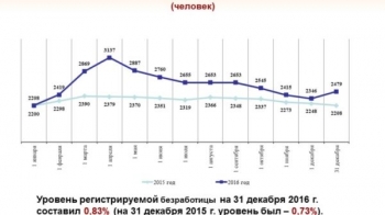 Уровень безработицы на 1 января 2017 года в г. Чебоксары составляет менее 1%