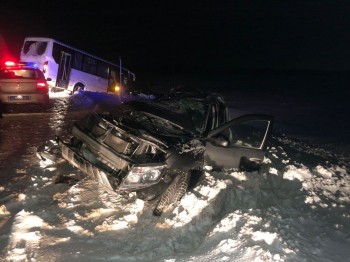 ДТП с участием автобуса произошло в Чишминском районе Башкирии 3 февраля