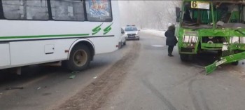 Восемь человек пострадали при столкновении двух автобусов ПАЗ в Павлове