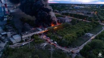 Пожар на складе макулатуры в Саранске ликвидирован
