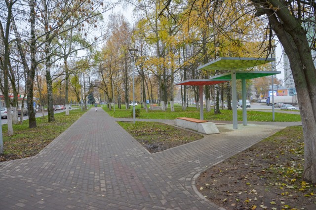 Площадь уложенного на бульваре в микрорайоне "Щербинки-1" газона составила 25 тысяч кв.м