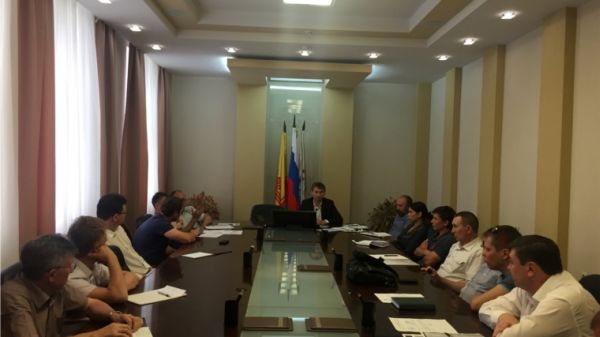 Ход подготовки к строительству предприятий индустриального парка обсудили в администрации города Чебоксары Ход подготовки к строительству предприятий индустриального парка обсудили в администрации города Чебоксары