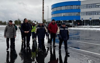 Денис Буцаев проверил строительство экотехнопарка и объекта ТКО