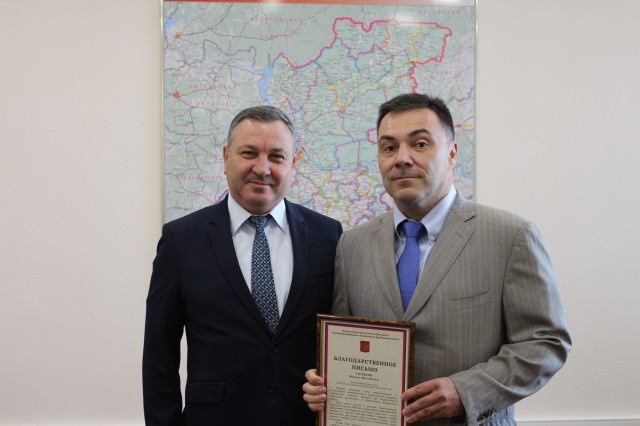 Михаил Гапонов награжден благодарственным письмом полпреда президента РФ в ПФО за поддержку проектов для молодежи