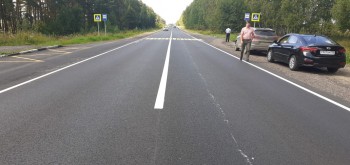 Подъезд к поселку Вача Нижегородской области отремонтировали в рамках нацпроекта БКАД