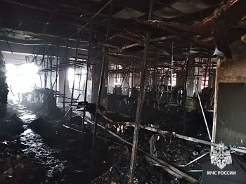 Неисправность электрооборудования стала причиной пожара в ТЦ "Эгра" в Удмуртии